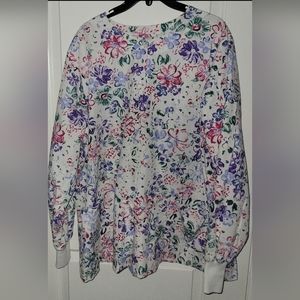 Universal Scrubs floral print Jacket 2XL